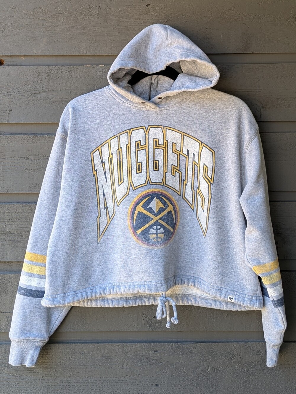 '47 Denver Nuggets Women's Upland Bennett Pullover Hoodie Small Gray
